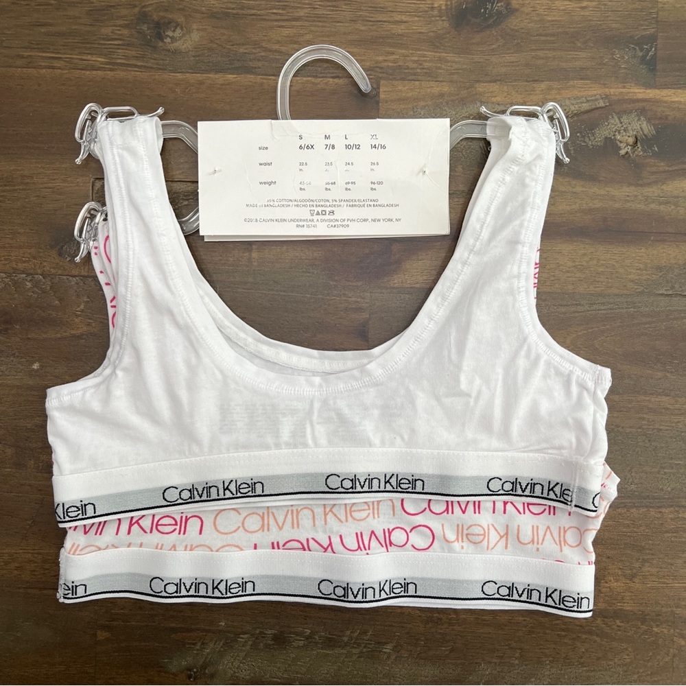 Calvin Klein 2 pack training bras bralettes NEW - Picture 7 of 10
